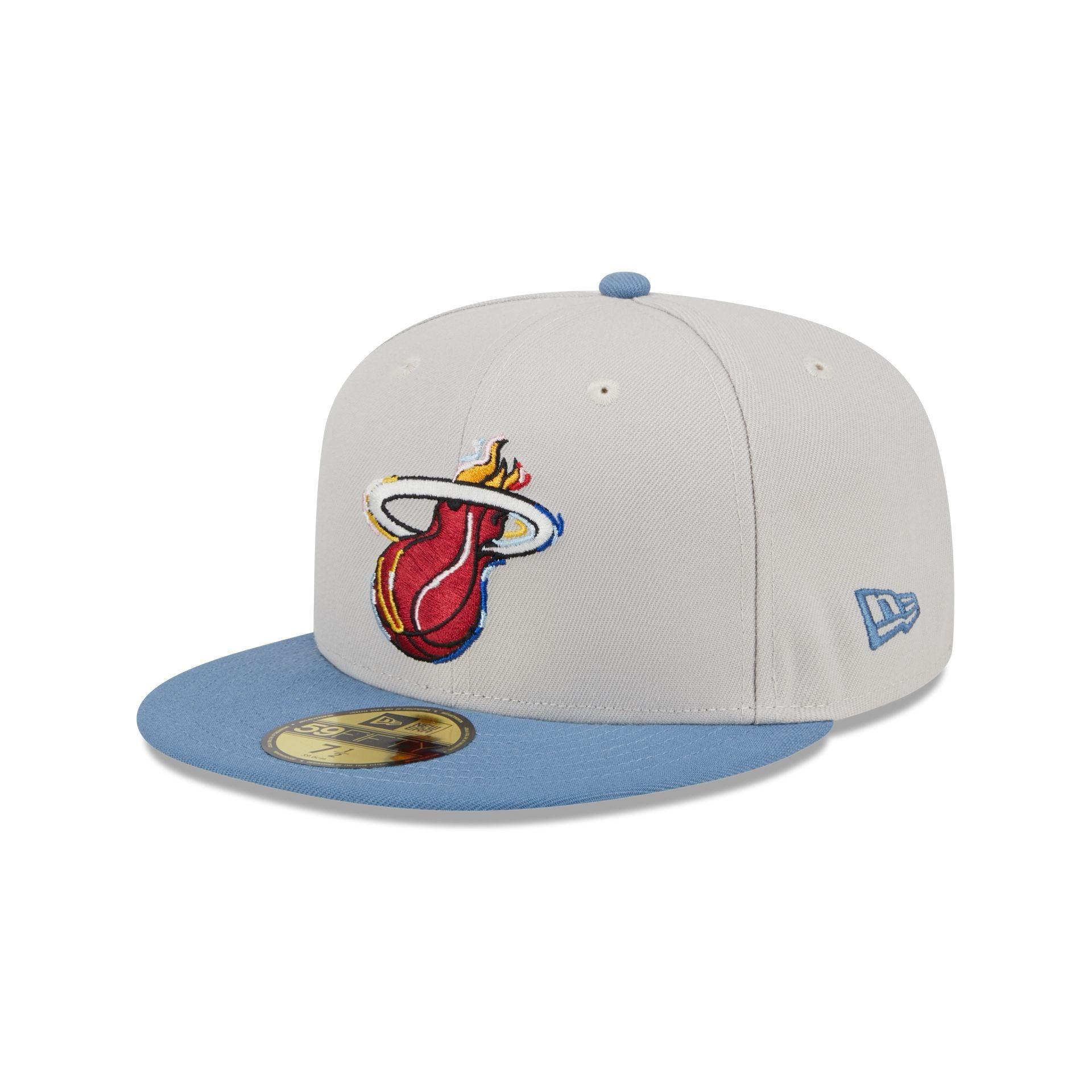 Miami Heat Color Brush 59FIFTY Fitted Hat Male Product Image