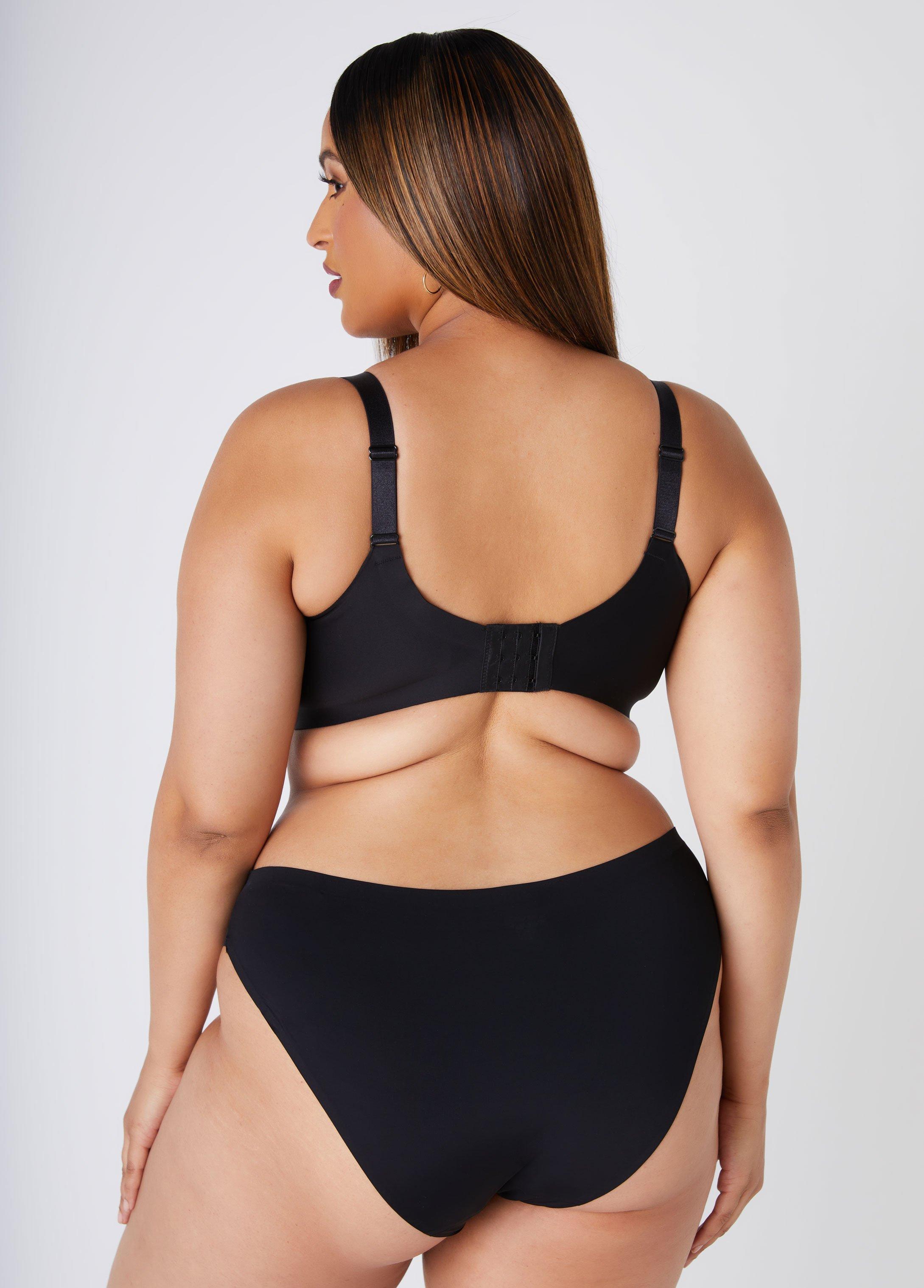 Plus Size Lace Side Smoothing Wireless Bra Ashley Stewart Product Image