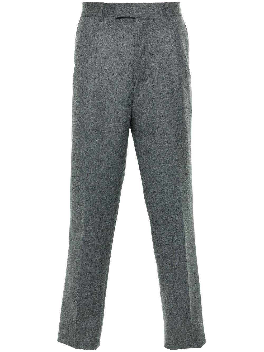 ZEGNA Slim-cut Wool Trousers In 6r Product Image