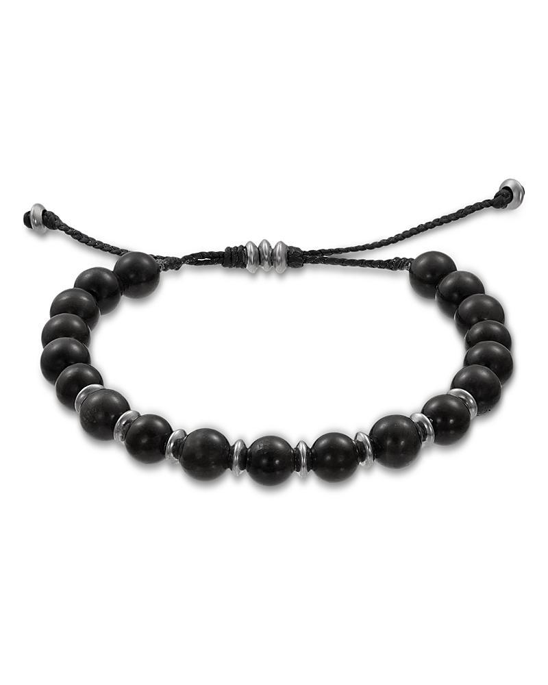 Mens Agate Beaded Cord Bracelet Product Image