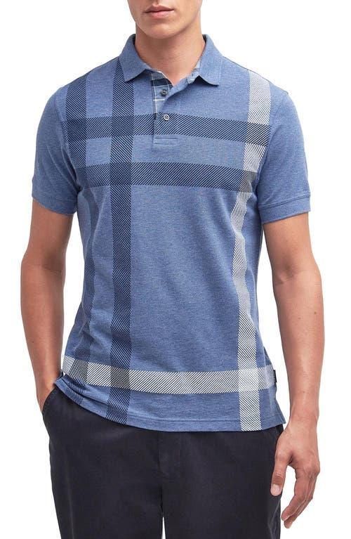 Mens Blaine Plaid Cotton Polo Shirt Product Image