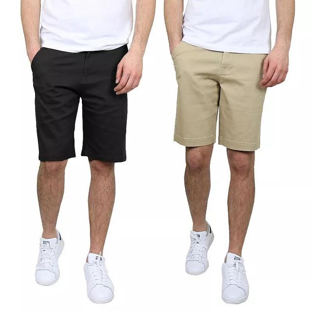 Mens Galaxy 2-Pack 10.5-in. 5-Pocket Flat-Front Slim-Fit Stretch Chino Shorts Product Image