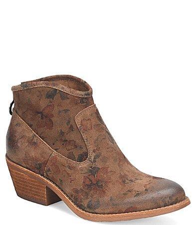 Sofft Aisley Floral Print Leather Western Booties Product Image