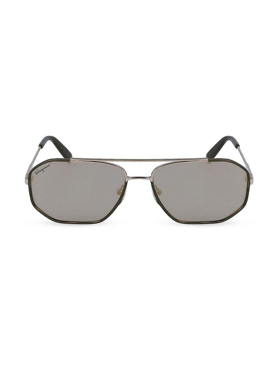 FERRAGAMO 60mm Navigator Sunglasses Product Image