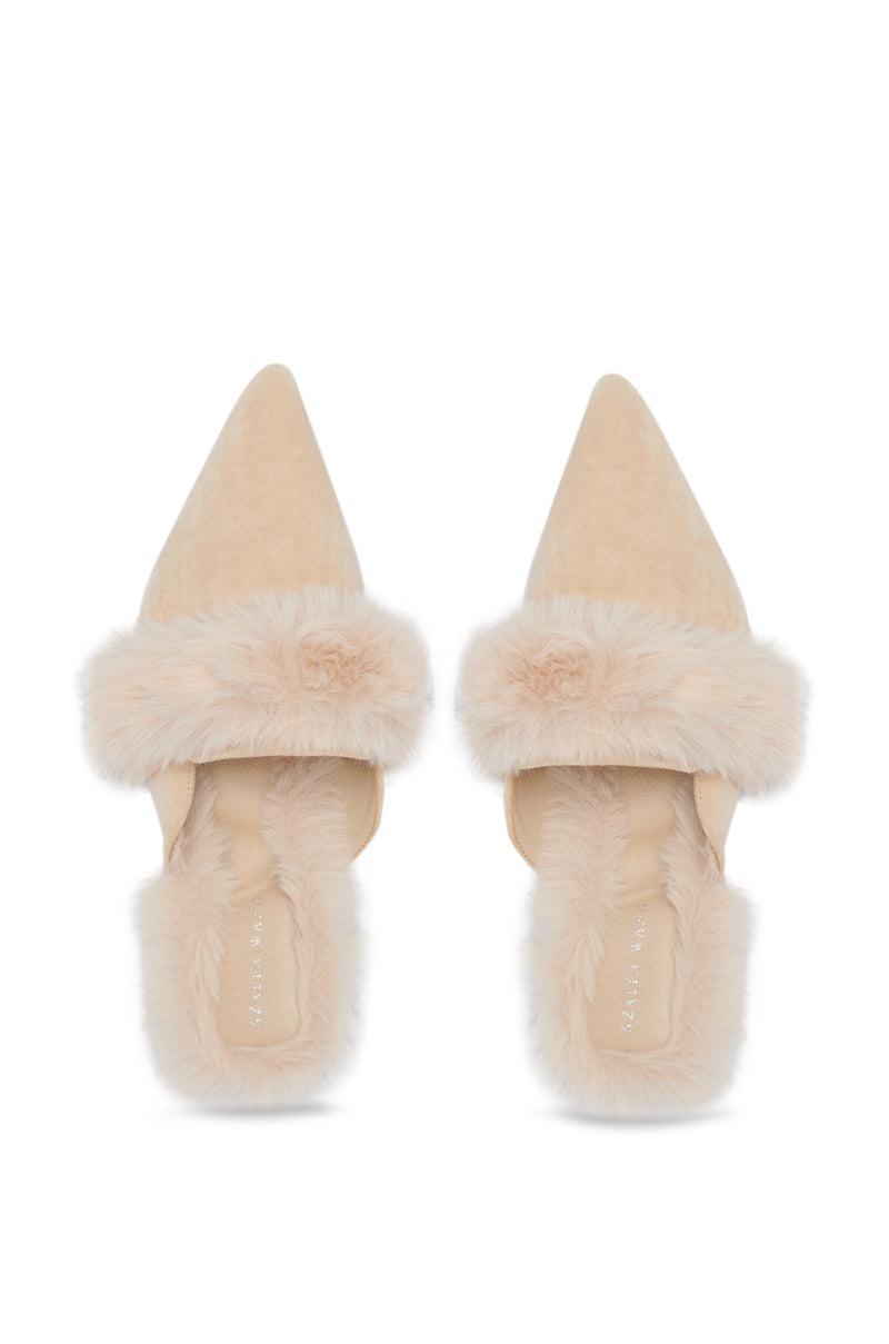 AZALEA WANG COLTRANE FUZZY BEIGE FLAT Product Image