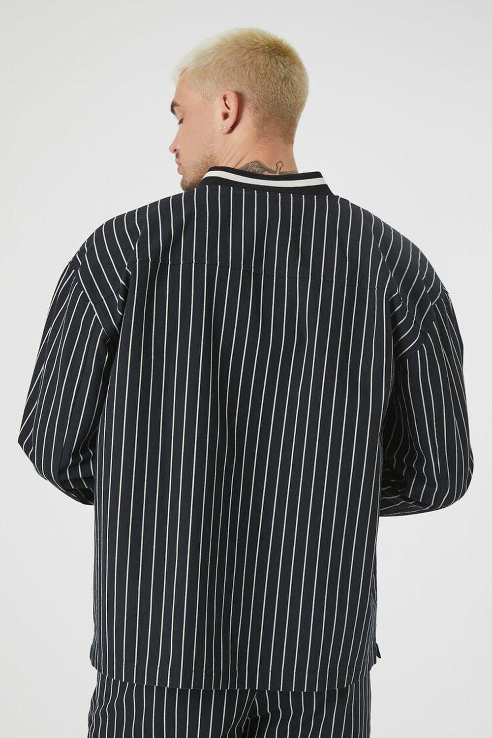 Pinstriped Snap-Button Shirt | Forever 21 Product Image