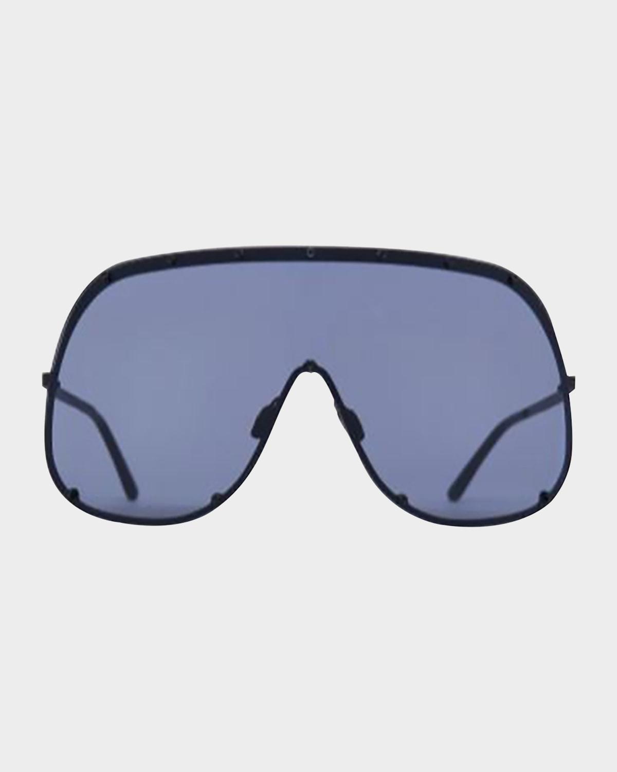 Mens Solid-Frame Shield Sunglasses Product Image