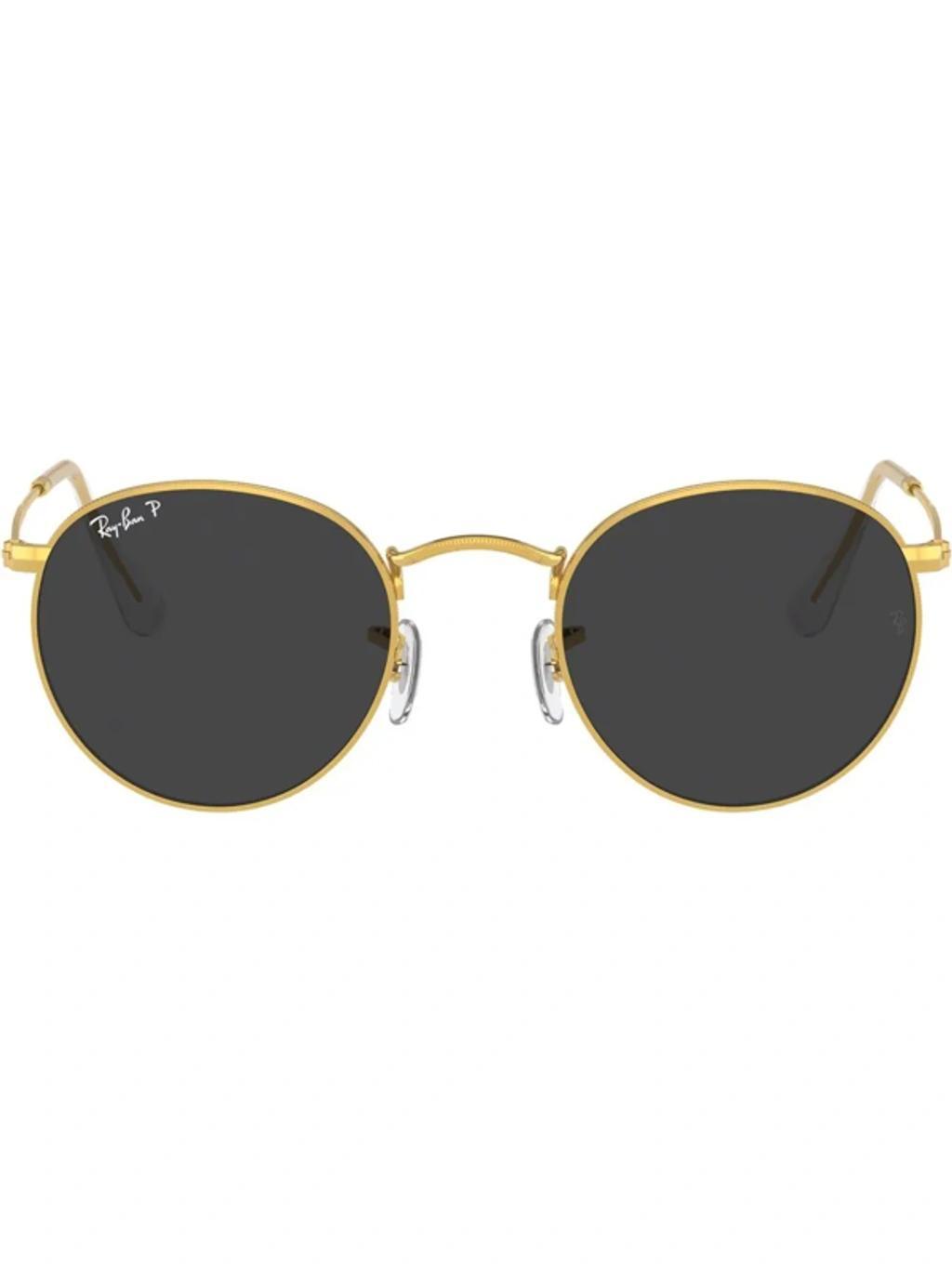 RAY BAN Round-frame Sunglasses In Gold product image