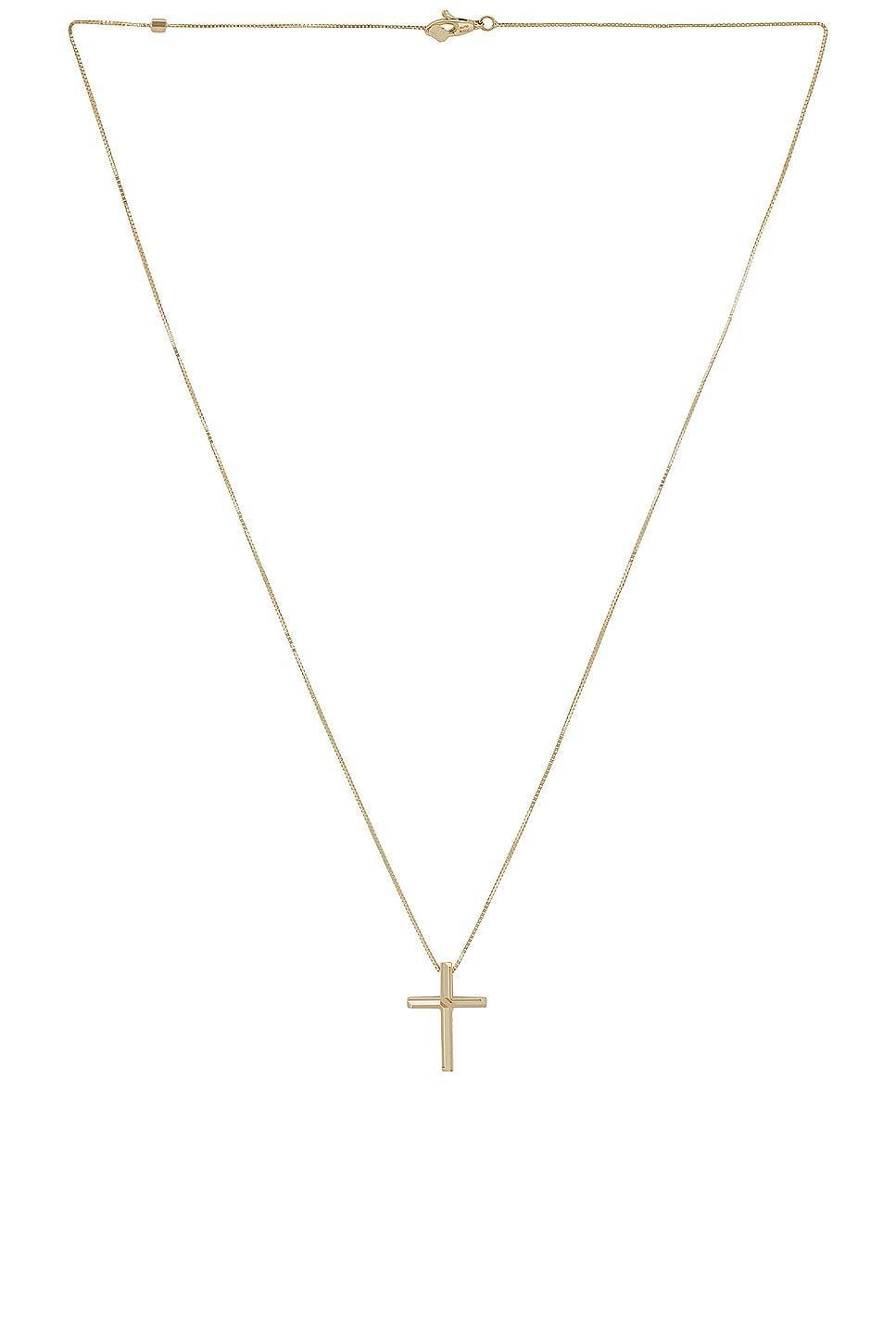 Gucci Link To Love Cross Necklace in Metallic Gold Product Image