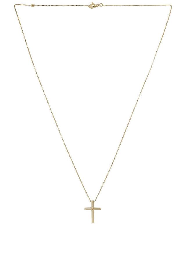 Gucci Link To Love Cross Necklace in Metallic Gold Product Image