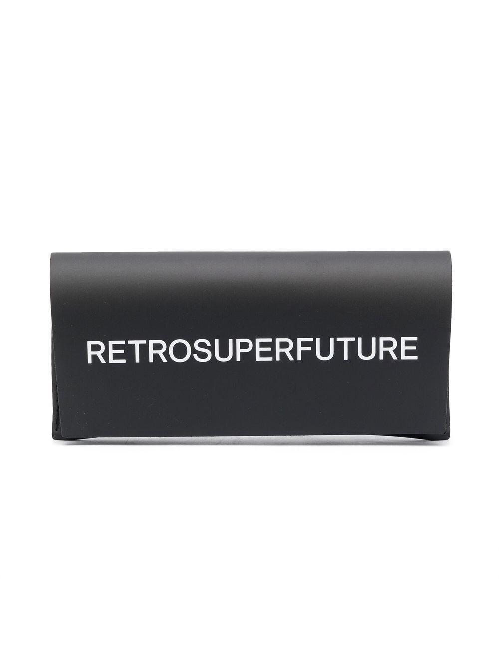 RETROSUPERFUTURE Oval Frame Sunglasses In Black Product Image