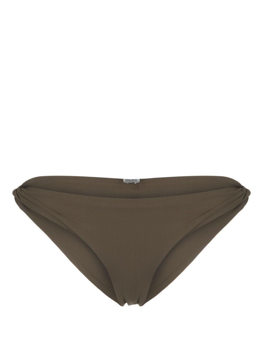 Twist-side Bikini Bottoms In Green Product Image