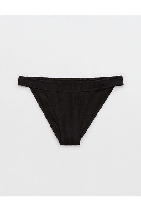 Aerie Crinkle Banded Cheeky Bikini Bottom Women's Product Image