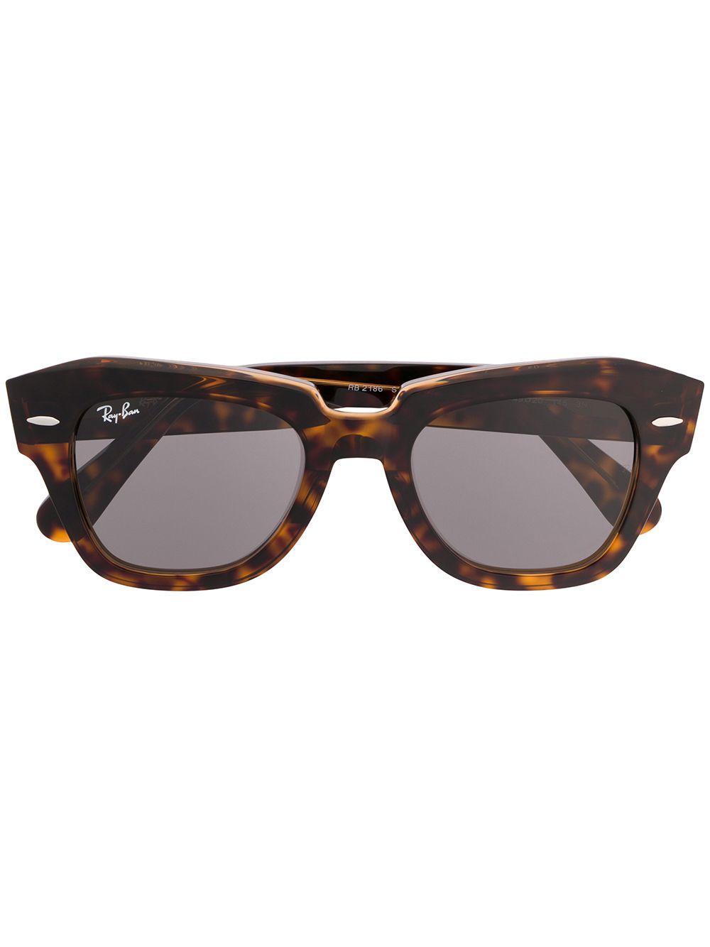 RAY BAN State Street Tortoiseshell-acetate Sunglasses In Brown Product Image