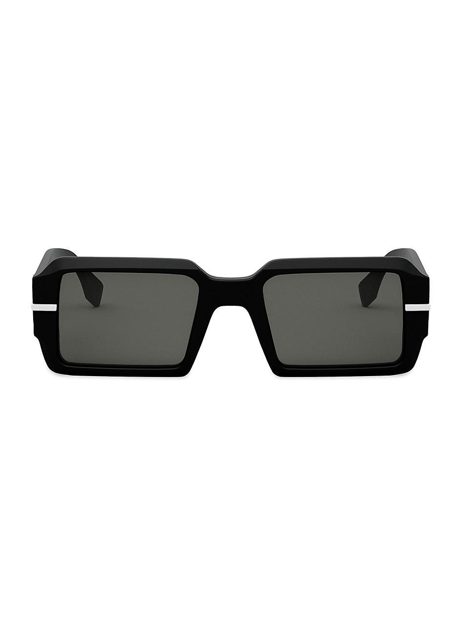 FENDI Womens Fendigraphy 52mm Geometric Rectangular Sunglasses Product Image