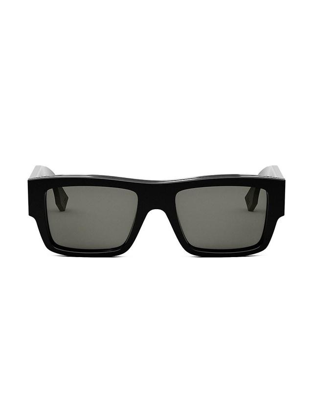 Mens Signature 53MM Rectangular Sunglasses Product Image