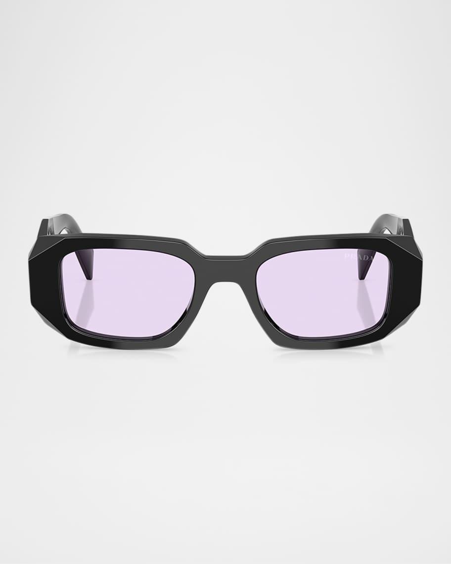 Geometric Rectangle Acetate Sunglasses Product Image