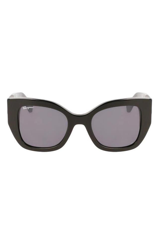 FERRAGAMO Gancini 51mm Gradient Modified Rectangular Sunglasses Product Image