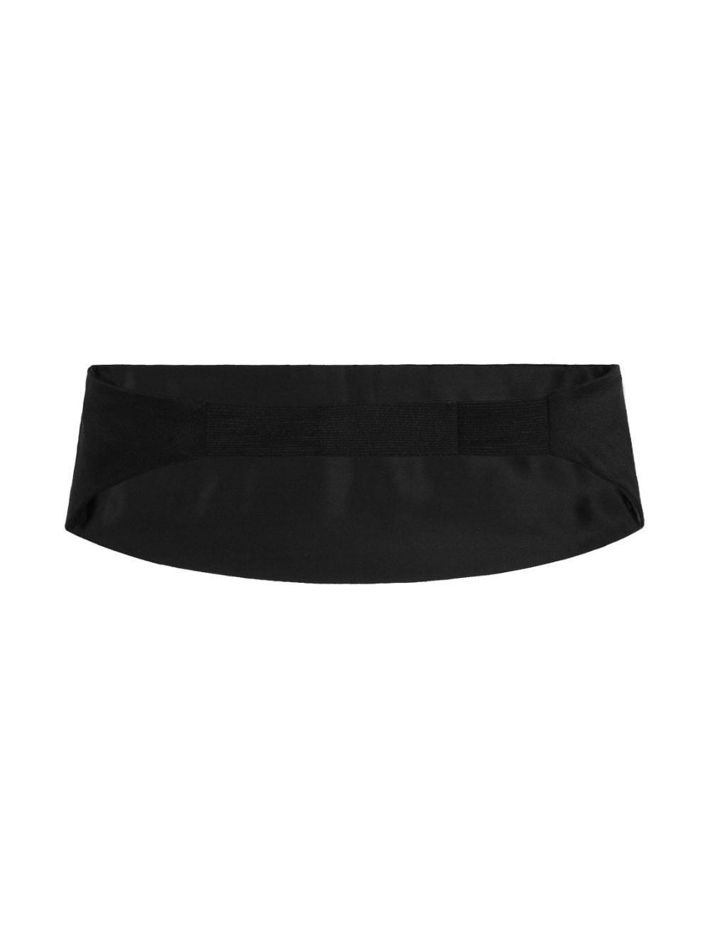 Silk Smoking Belt In Black Product Image