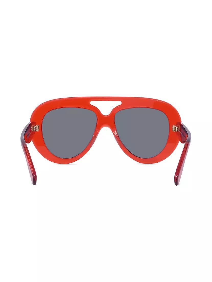 Curvy 55MM Pilot Sunglasses Product Image