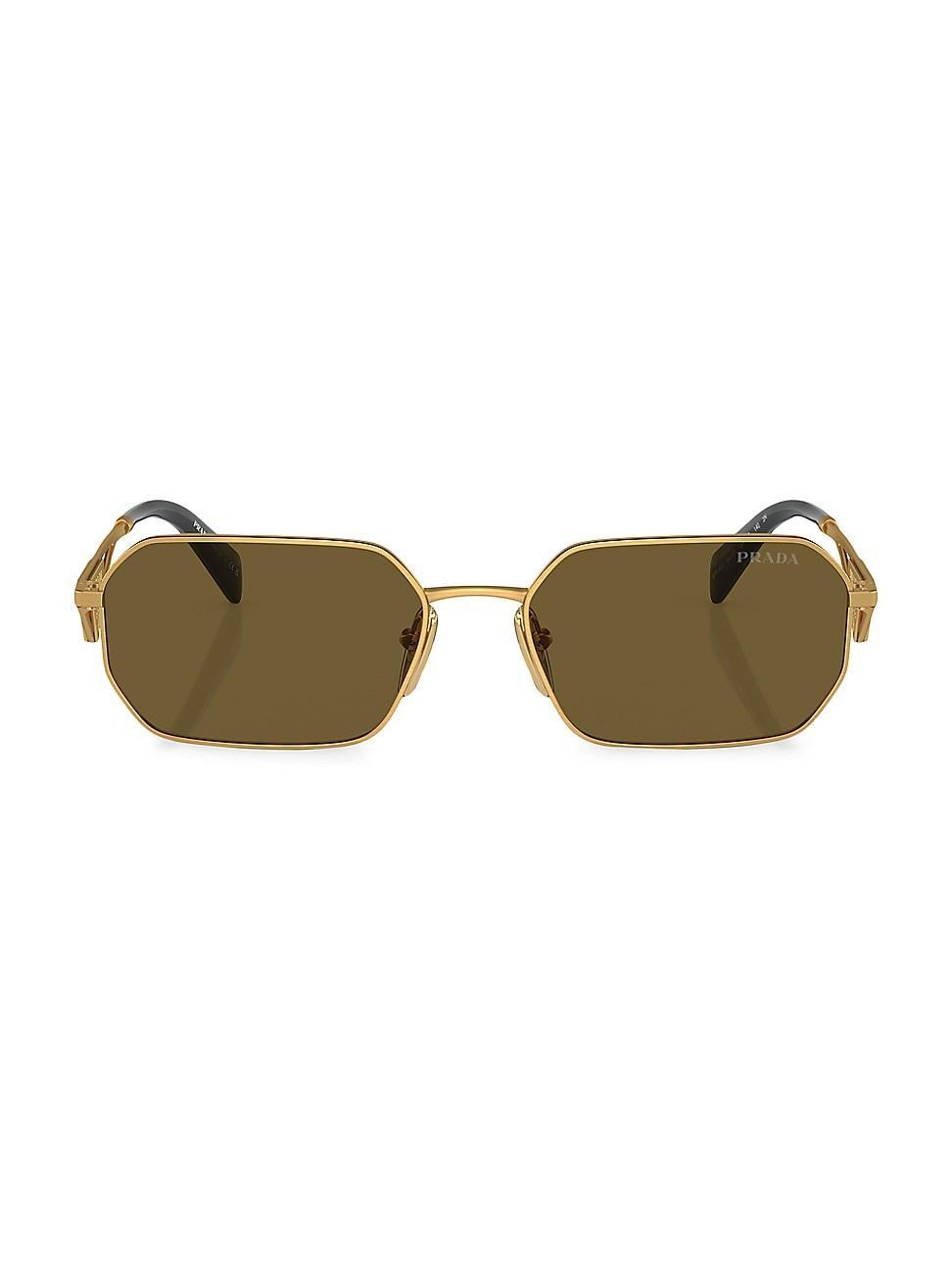 Mens 58MM Geometric Sunglasses Product Image