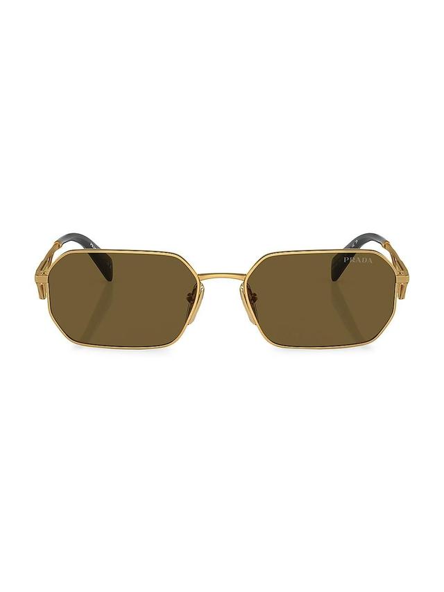 Mens 58MM Geometric Sunglasses Product Image