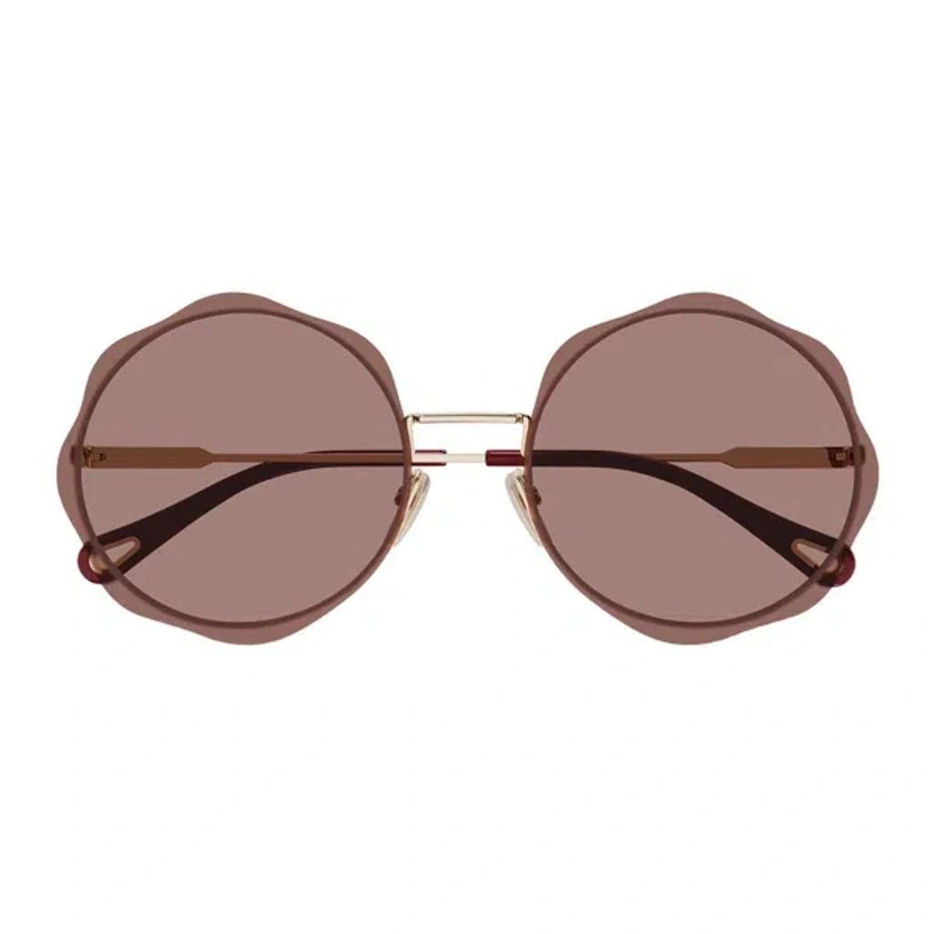 CHLOÉ Ch0202s Linea  003 Gold Red Sunglasses Product Image