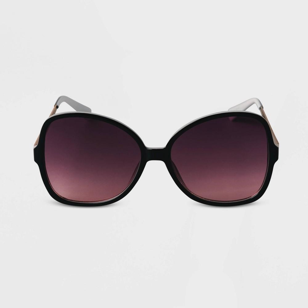 Womens Oversized Angular Butterfly Sunglasses - A New Day Product Image