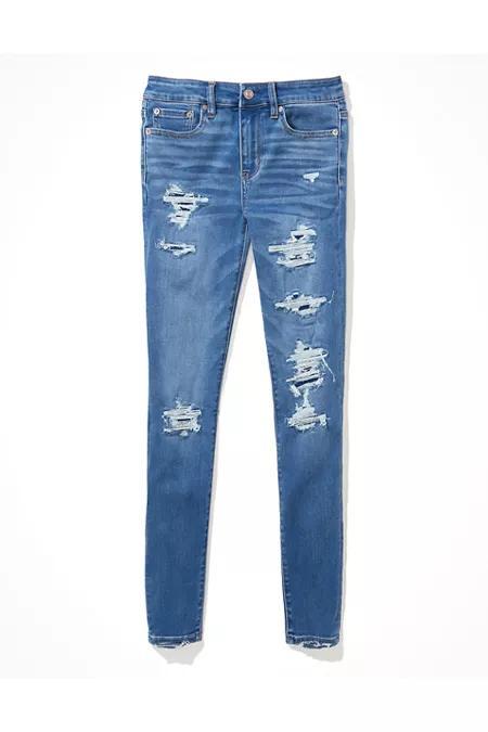 AE Next Level Patched High-Waisted Jegging Womens Product Image