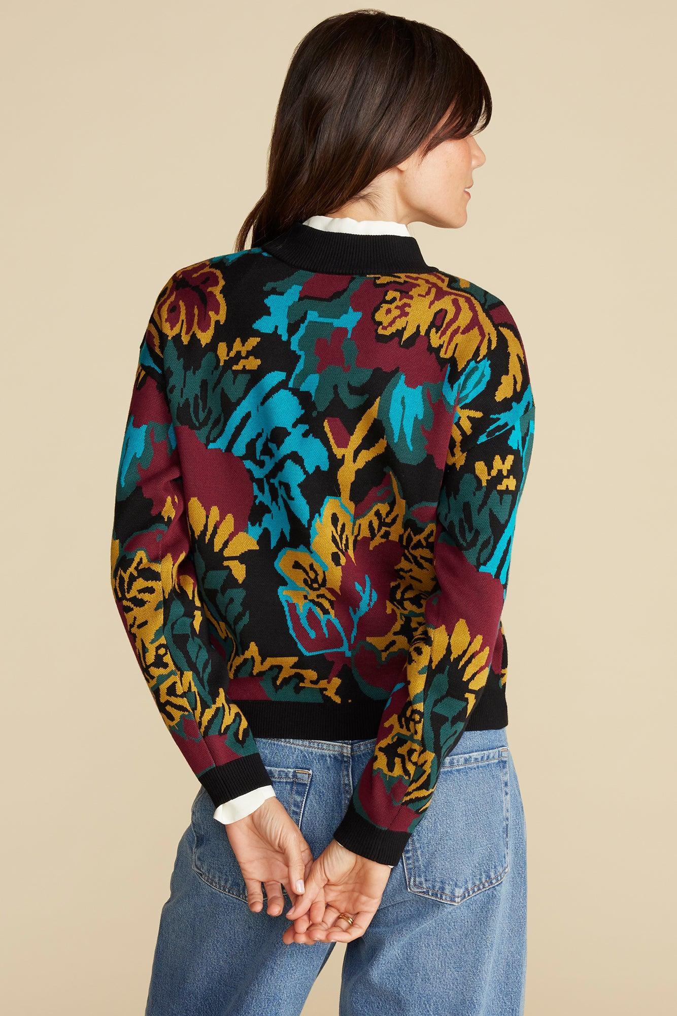 Cecile Cotton Jacquard Sweater - Multi Product Image