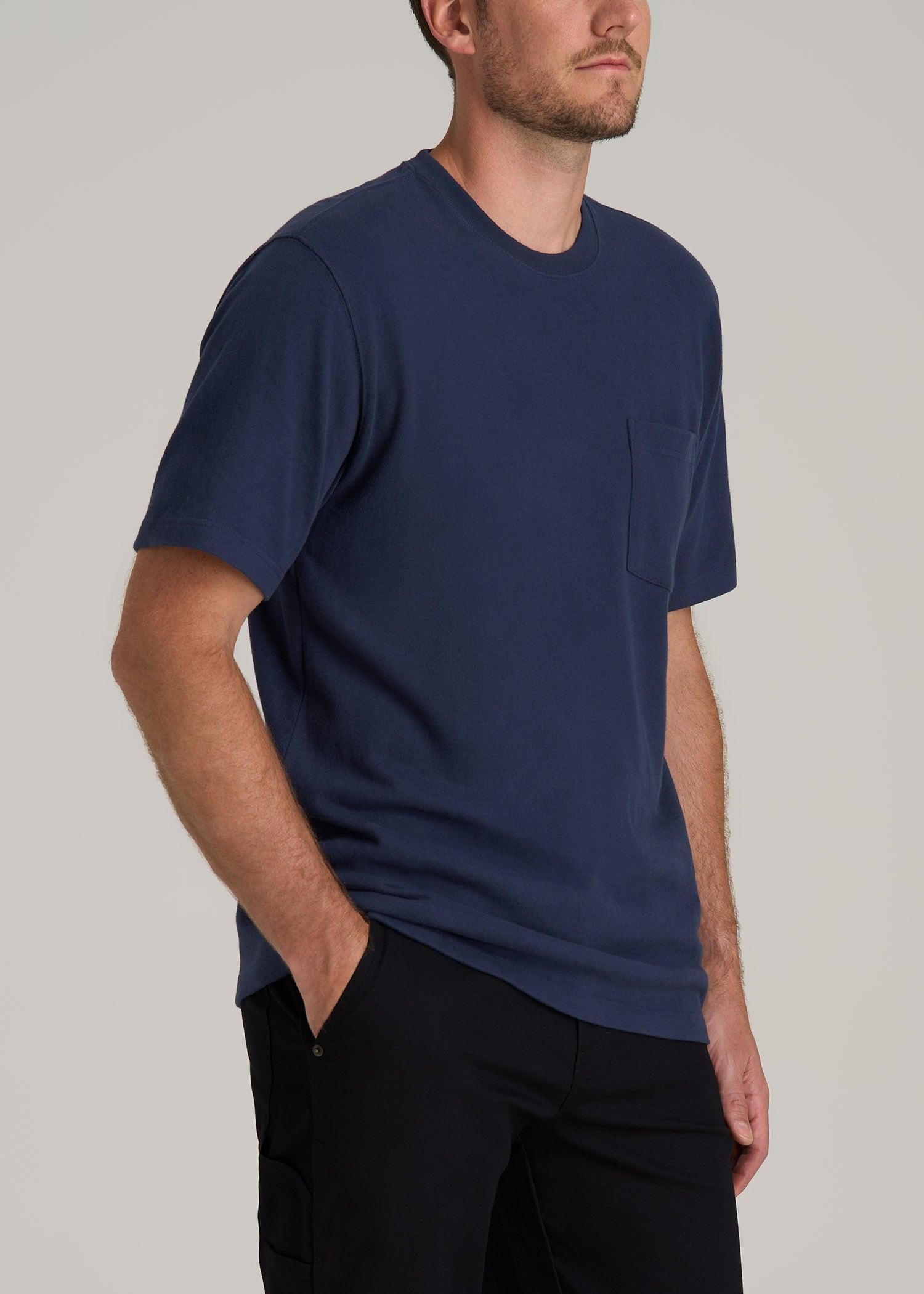 LJ&S Workwear Pocket T-Shirt for Tall Men in Midnight Navy Male Product Image