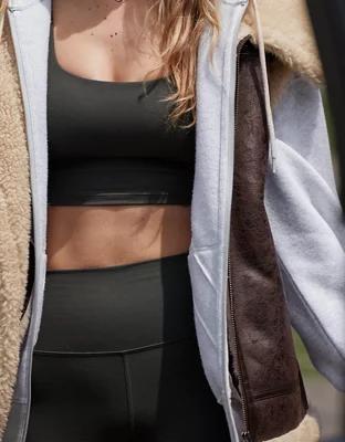 OFFLINE By Aerie The Hugger Square Neck Longline Sports Bra Product Image