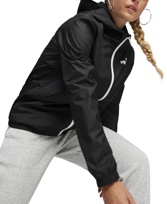 Puma Womens Essentials Hooded Windbreaker Jacket Product Image