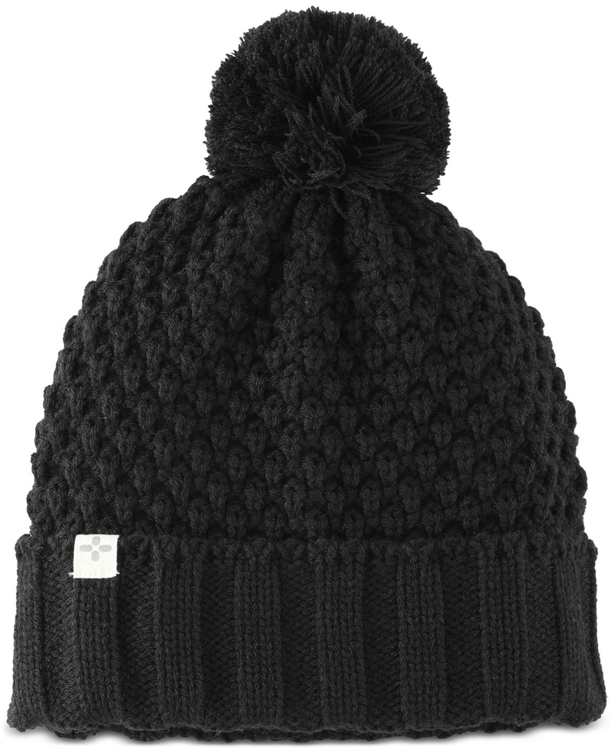 Sun + Stone Mens Textured-Knit Cuffed Pom-Pom Beanies, Created for Macys Product Image