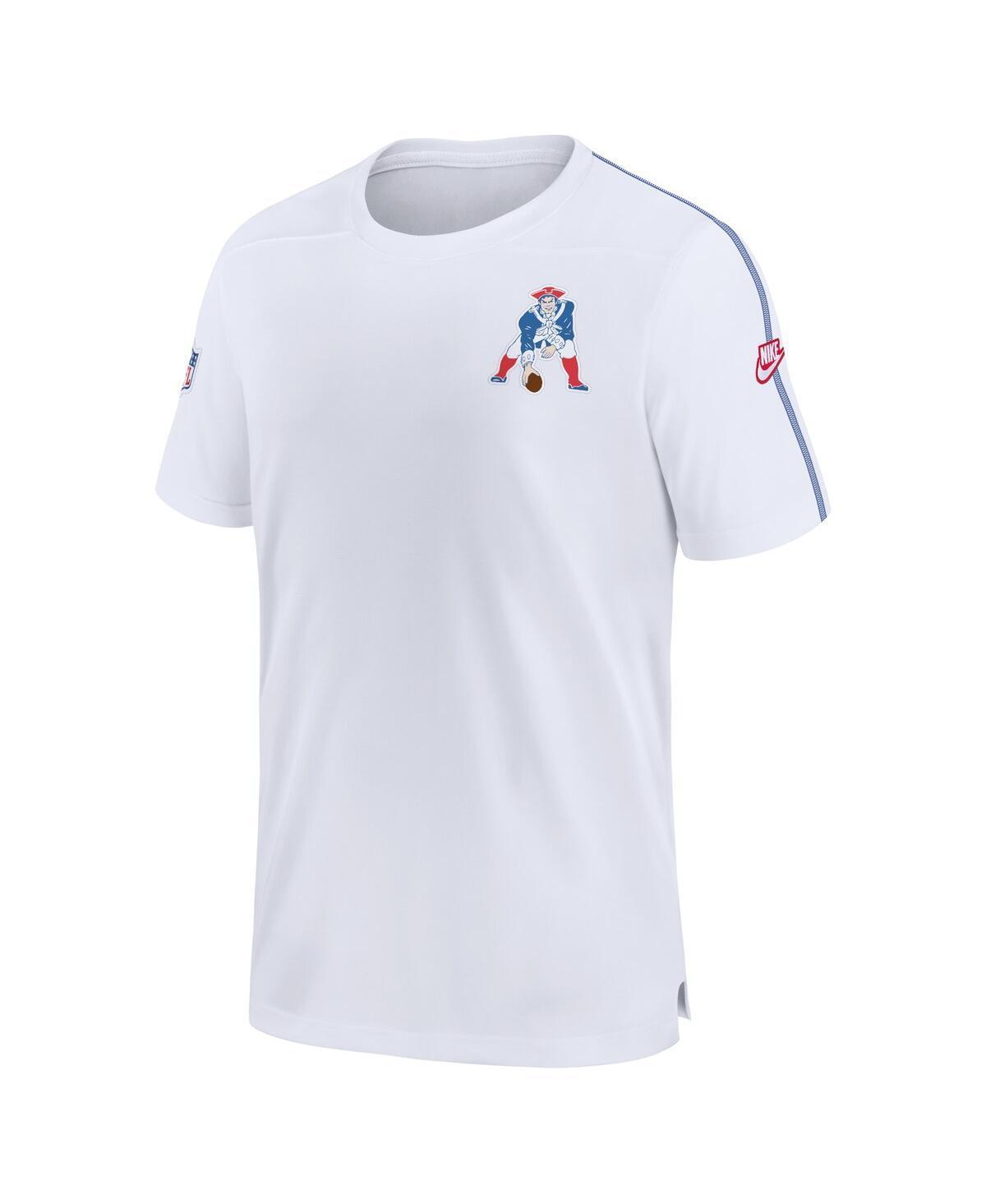 NIKE Men's White New England Patriots Sideline Alternate Logo Coach Performance Top Product Image