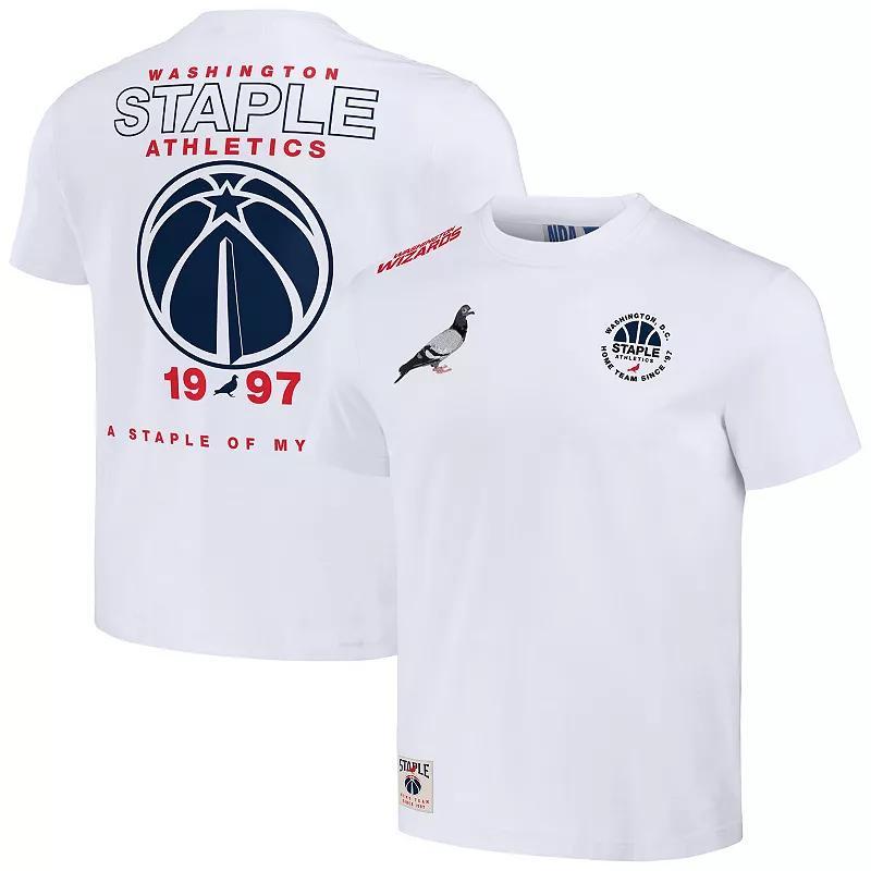 Mens NBA x Staple White Washington Wizards Home Team T-Shirt Product Image