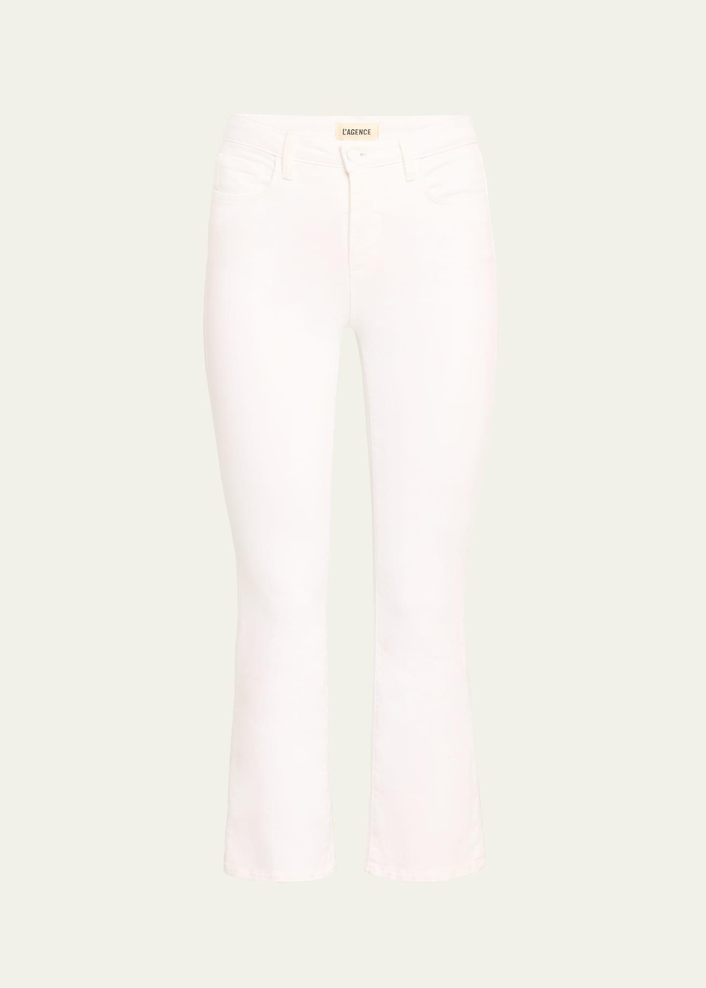 L AGENCE Mira Ultra High-rise Crop Micro Bootcut Jeans In Lilac Snow Product Image