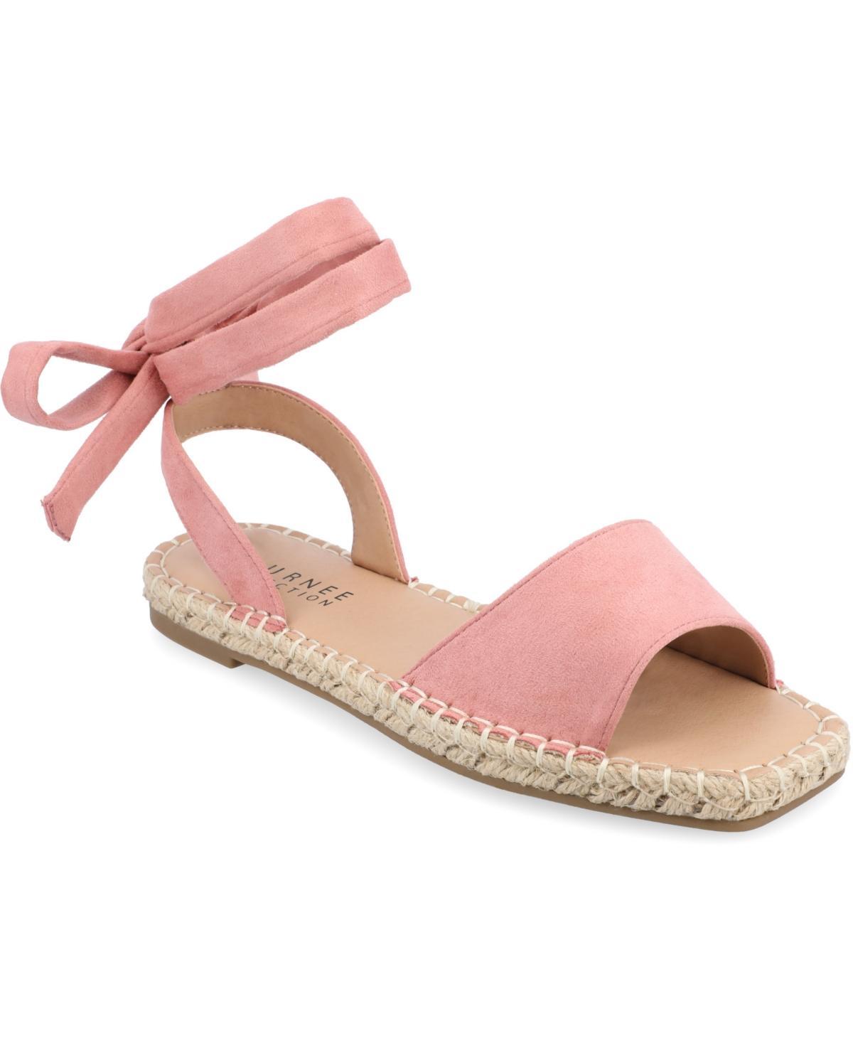 Journee Collection Emelie Womens Espadrille Sandals Orange Product Image