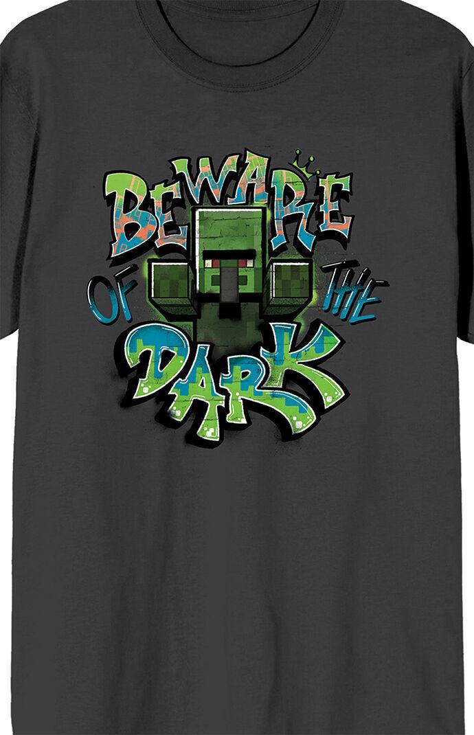 Men's Minecraft Beware of the Dark T-Shirt Product Image