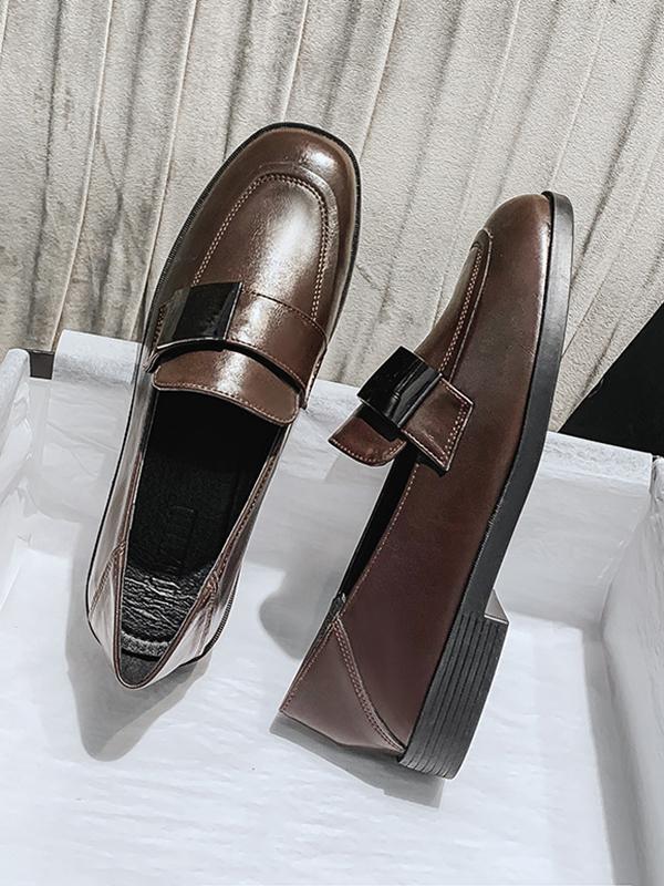 Shallow Cut Square-Toe Loafers product image