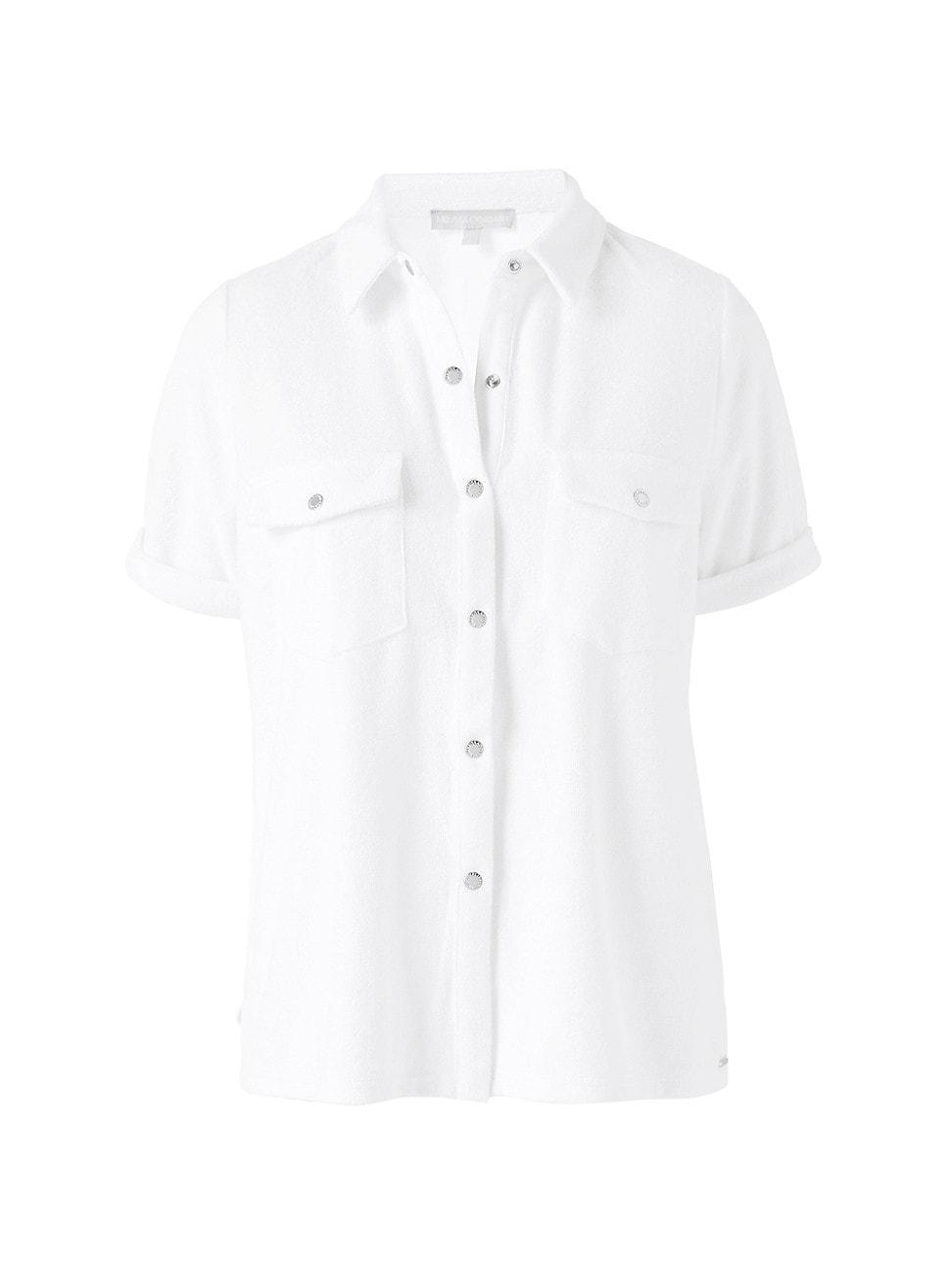 Womens Tori Terry Short-Sleeve Shirt Product Image