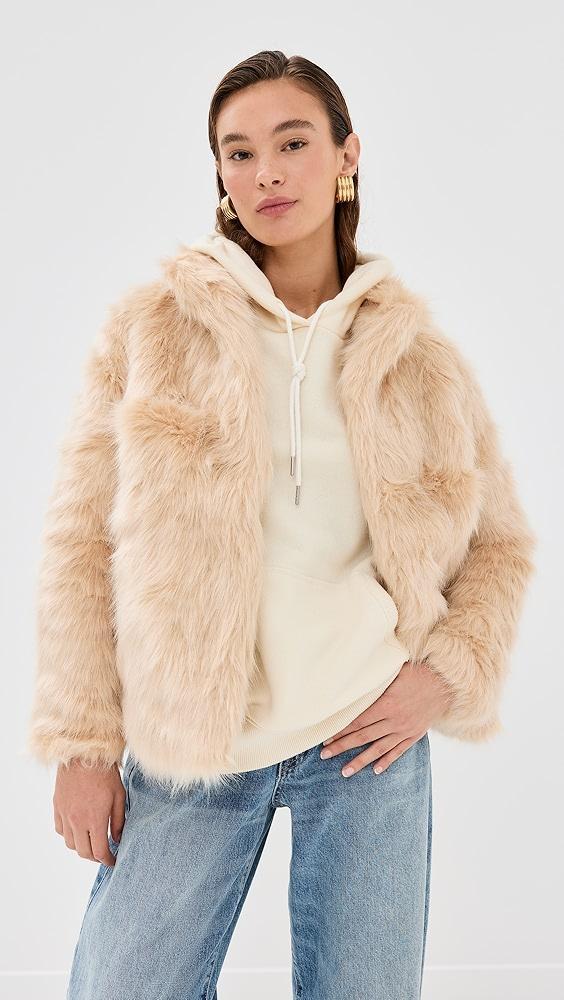 Lioness Bada Bing Faux Fur Jacket | Shopbop Product Image