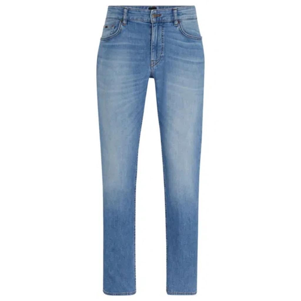 HUGO BOSS Slim-fit Jeans In Blue Super-soft Stretch Denim Product Image