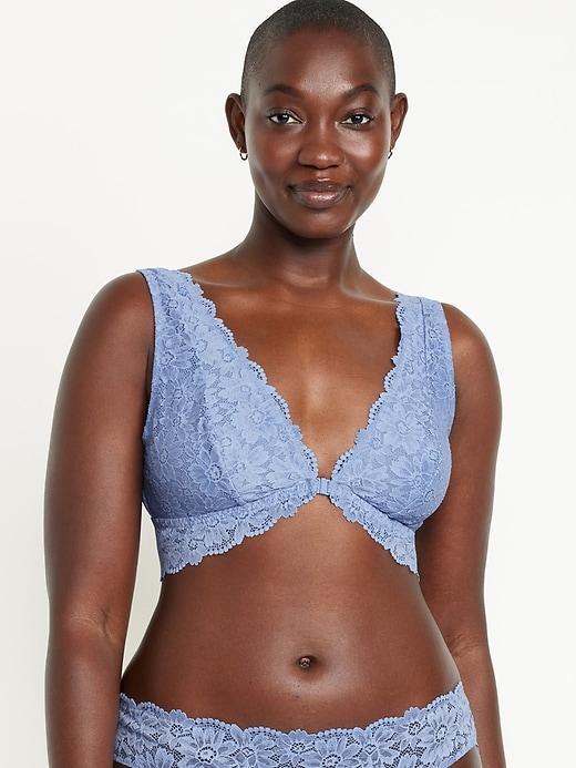 Lace Front-Close Bralette Product Image