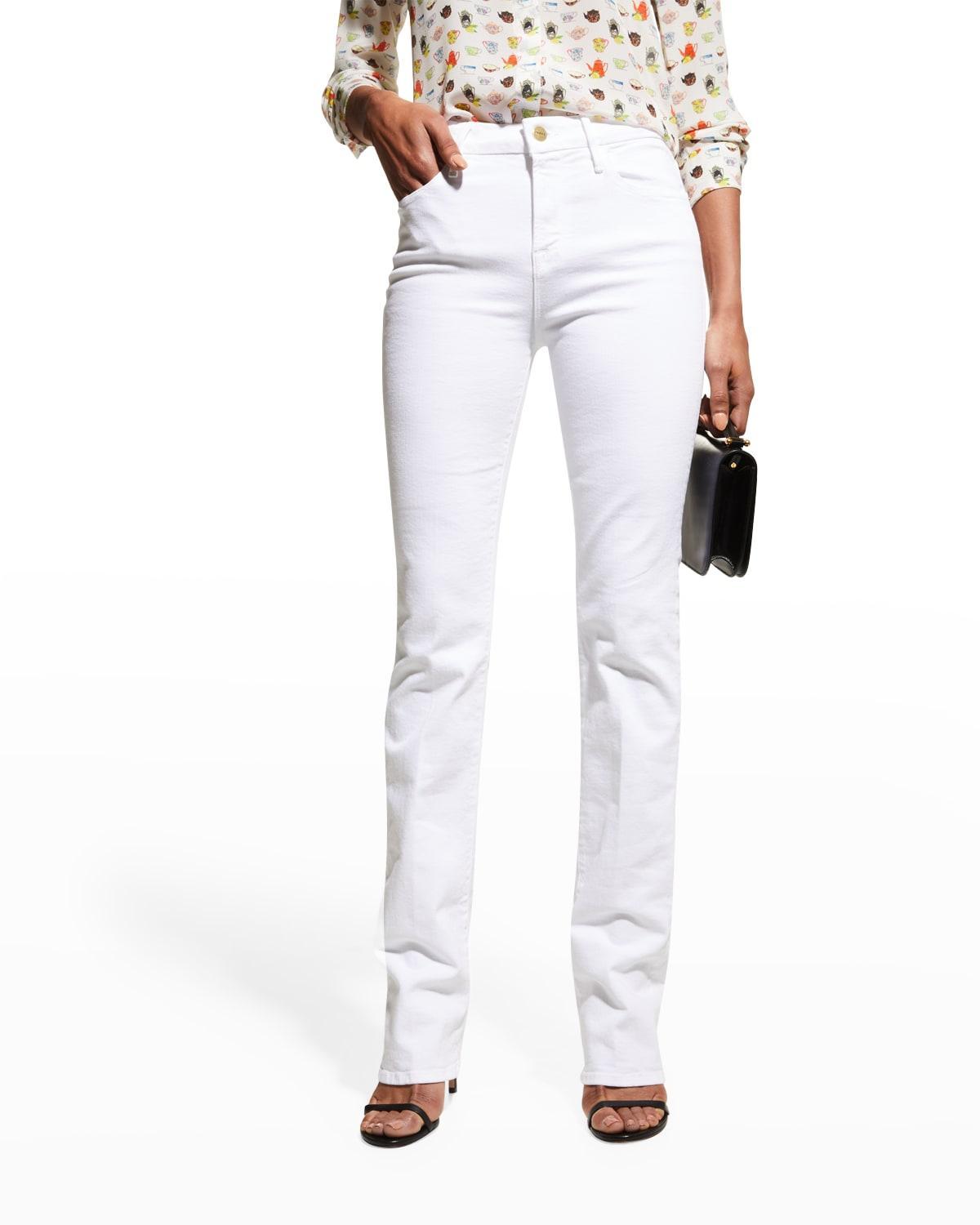 Womens Le Mini Boot-Cut Stretch Slim Jeans Product Image