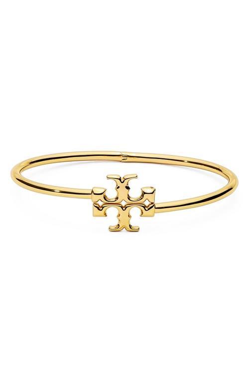 Womens Kira 18K Gold-Plated Logo Bangle Product Image