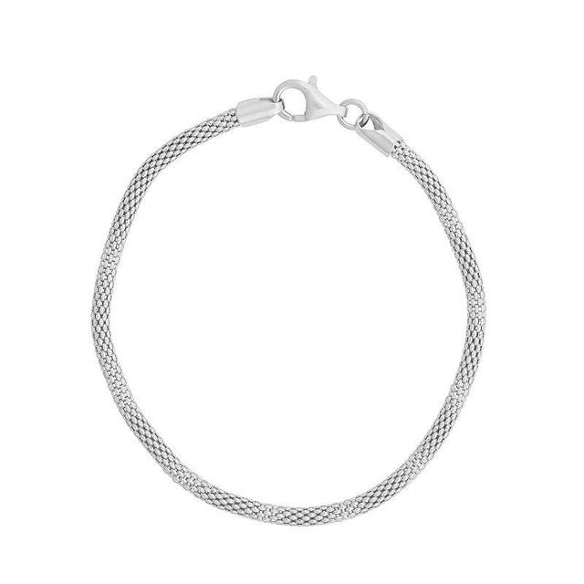 Giorgio di Vicenza Sterling Silver Italian Popcorn Chain Bracelet, Womens Product Image