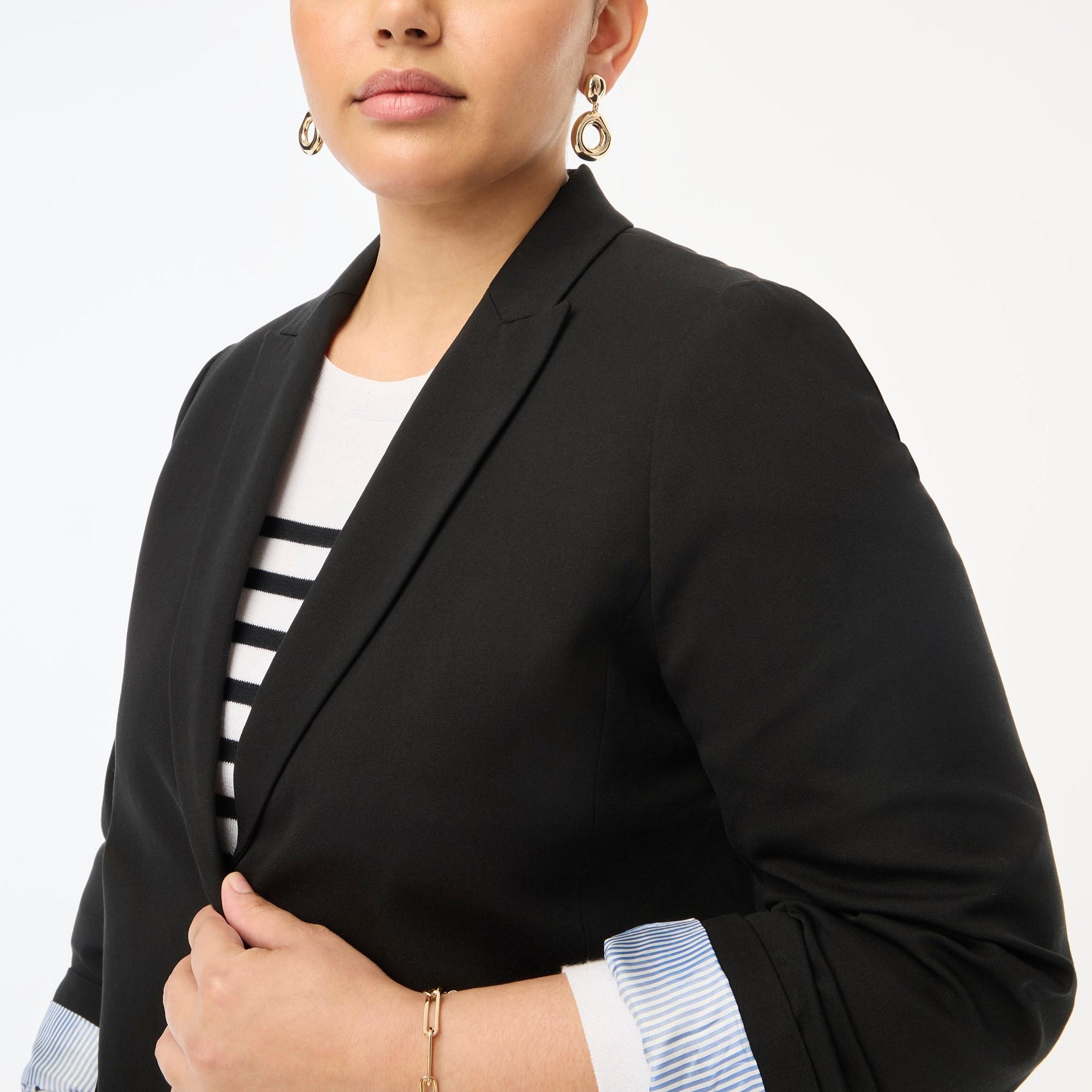 Cotton-blend two-button blazer Product Image