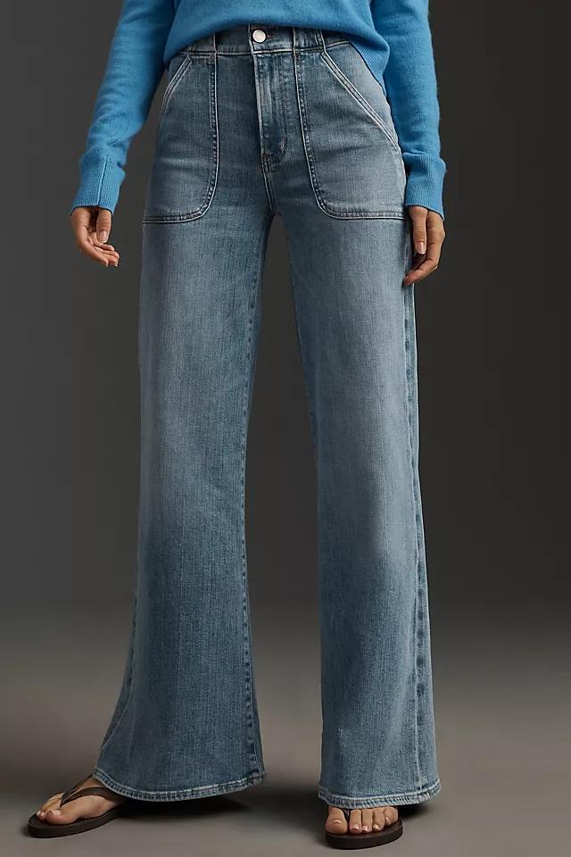 FRAME Modern Pocket High-Rise Wide-Leg Jeans Product Image