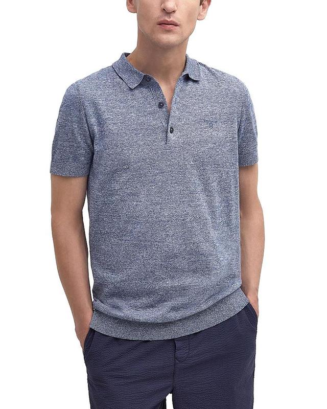 Mens Buston Cotton & Linen-Blend Polo Shirt Product Image